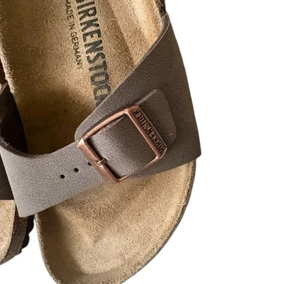BIRKENSTOCK Madrid Birkibuc Sandals in Mocha Size 38